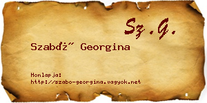 Szabó Georgina névjegykártya